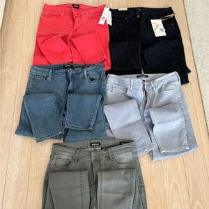 5 Pairs of Stylish Jeans Women Size 10